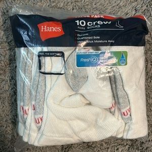 Hanes 10 pairs crew socks